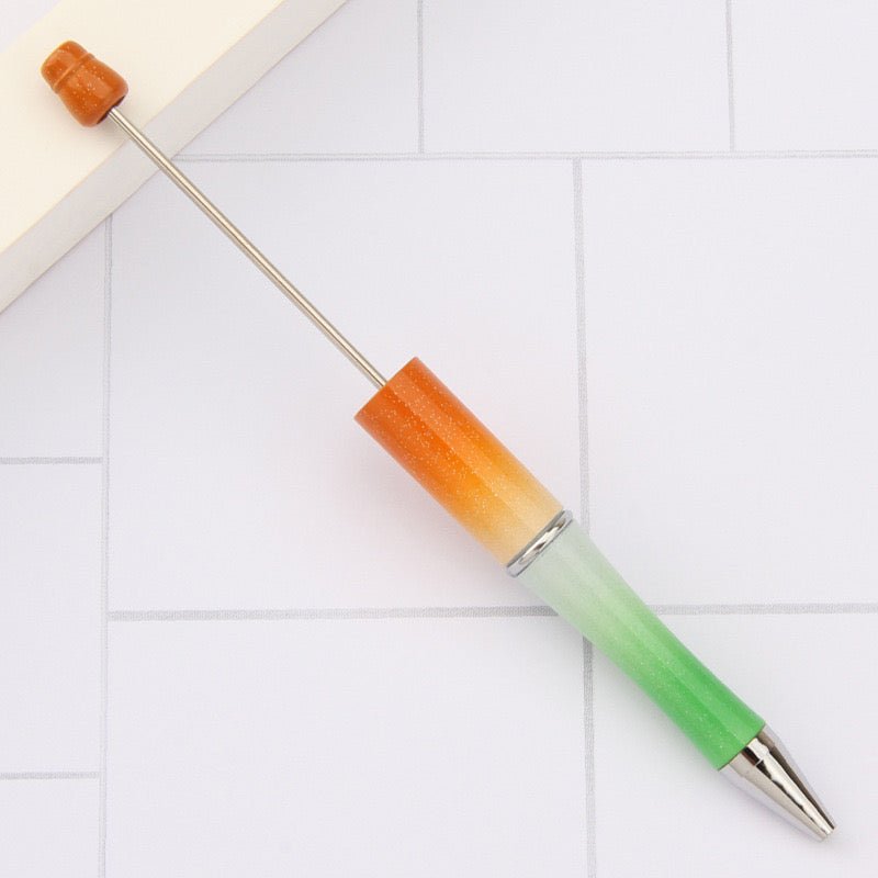 153A. Beadable DIY omber Gliter pen - Romo bead